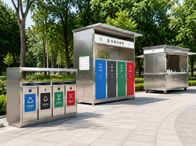 泸县不锈钢垃圾桶与移动配套设施